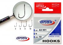 Крючки ARTAX AX 001 №8 10шт.(Корея)