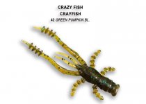 Приманка CRAZY FISH Crayfish 4,5см цв.42 кальмар 8шт.(Гонконг)