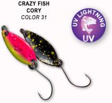 Блесна кол. CRAZY FISH Cory 1,1гр. цв.31(Китай)