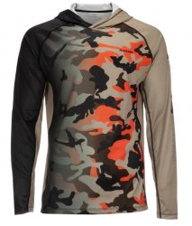 Термофутболка SIMMS SolarVent Hoody Pro LS цв.woodland camo flame р-р M(Эль-Сальвадор)