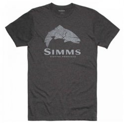 Футболка SIMMS Wood Trout Fill цв.charcoal heather р-р XL(Эль-Сальвадор)