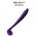 Виброхвост CRAZY FISH Vibro Fat 4,7'' 12см цв.98 кальмар 4шт.(Гонконг)