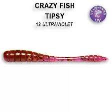 Червь CRAZY FISH Tipsy 1,2'' 3см цв.12 кальмар 16шт.(Гонконг)