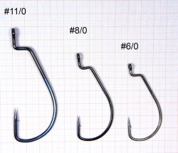 Крючки офсетные HITFISH Monster №6/0 4шт.(Филиппины)