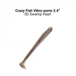Виброхвост CRAZY FISH Vibro Worm Float 3,4'' 8,5см цв.3d кальмар 5шт.(Гонконг)