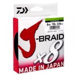 Шнур DAIWA J-Braid X8 цв.chartreuse 150м 0,20мм(Япония)