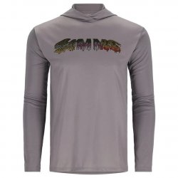 Термофутболка SIMMS Tech Hoody Artist Series LS цв.steel/trout drip р-р XL(Эль-Сальвадор)