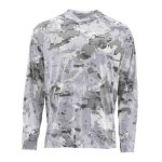 Термофутболка SIMMS SolarFlex Hoody print LS цв.cloud camo grey р-р M(США)