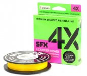 Шнур SUFIX SFX 4X цв.hot yellow 135м 0,148мм(Тайвань)