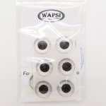 Глаза эпокс. WAPSI 1/2 цв.silver(США)
