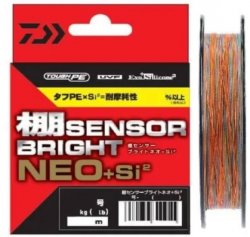 Шнур DAIWA Tana Sensor Bright Neo 4 Braid +Si2 150м р-р 1,2, 0,185мм(Япония)