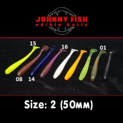 Виброхвост JOHNNY FISH Yummi 50 цв.14 12шт.(Россия)