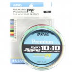 Шнур VARIVAS Jigging Premium 10x10 colors PE X4 200м р-р 1,2, 0,185мм(Япония)
