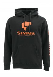 Толстовка SIMMS Bass Logo цв.black р-р L(США)