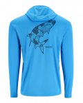 Термофутболка SIMMS Tech Hoody Artist Series LS цв.seaport/tarpon nightfall р-р M(Эль-Сальвадор)