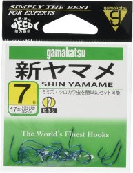 Крючки GAMAKATSU Shin Yamame №7 17шт.(Япония)