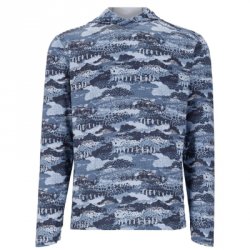 Термофутболка жен. SIMMS BugStopper Solarflex Hoody LS цв.shroud sterling р-р L(Китай)