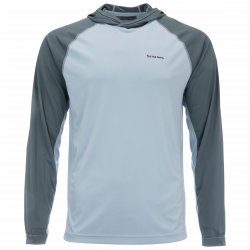 Термофутболка SIMMS BugStopper Solarflex Hoody LS цв.steel blue р-р M(Китай)