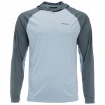 Термофутболка SIMMS BugStopper Solarflex Hoody LS цв.steel blue р-р M(Китай)