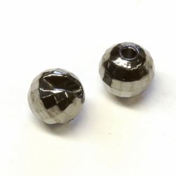 Головки вольфрам гран. с вырезом FLY-FISHING 3,5мм цв.черный никель 10шт.(Россия)