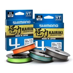 Шнур SHIMANO Kairiki 4 PE цв.mantis green 150м 0,10мм(Япония)