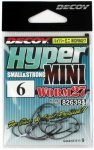 Крючки офсетные DECOY Worm 27 Hyper Mini №6 9шт.(Япония)