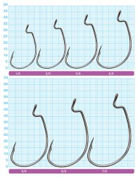 Крючки офсетные OWNER 5139 №1/0 6шт.(Япония)