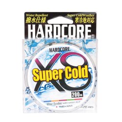 Шнур DUEL PE Hardcore Super Cold X8 цв.multicolor 200м р-р 1,0, 0,17мм(Япония)