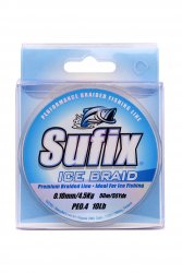Шнур SUFIX Ice Braid цв.grey 50м 0,24мм(Тайвань)