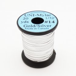 Люрекс UNI двухсторонний medium №12 цв.gold/silver(Канада)