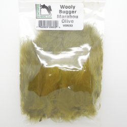 Перья марабу HARELINE Wooly Bugger цв.olive(США)