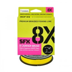 Шнур SUFIX SFX 8X цв.hot yellow 135м 0,148мм(Тайвань)