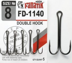 Двойник FANATIK FD-1140 №2/0 3шт.(Корея)