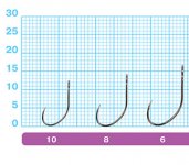 Крючки OWNER 51572 S-21BC №8 10шт.(Япония)