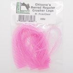 Ножки резиновые HARELINE Chicone's Barred Wide Crusher цв.fl pink/clear(США)