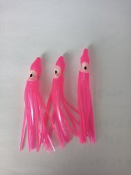 Приманка HIGASHI Octopus 60мм цв.03 fluo pink-pearl coating 8шт.(Вьетнам)