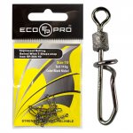 Вертлюг с застежкой ECOPRO Impressed Rolling Swivel with T-Shape Snap EP-304 №10 10шт.(Китай)