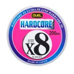 Шнур DUEL PE Hardcore X8 цв.silver 200м р-р 0,8, 0,153мм(Япония)