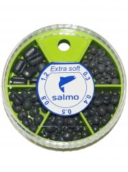 Набор грузил SALMO Extra Soft комби малый 5 секц.0,3-1,2 60гр. арт.1005-SK001(Россия)