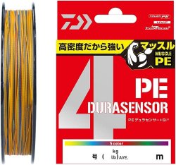 Шнур DAIWA PE Durasensor 4 Braid +Si2 5Color 200м р-р 3,0, 0,285мм(Япония)