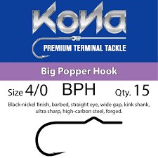 Крючки KONA BPH Big Popper №4/0 15шт.(Китай)