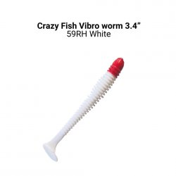 Виброхвост CRAZY FISH Vibro Worm Float 3,4'' 8,5см цв.59 RH кальмар 5шт.(Гонконг)