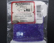 Синель WAPSI Wooly Bugger medium цв.purple(США)