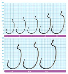 Крючки офсетные OWNER 5137 №1/0 6шт.(Япония)