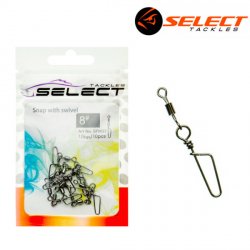 Вертлюг с застежкой SELECT Snap with Swivel №12 арт.SF0037 10шт.(Китай)