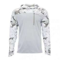 Термофутболка SIMMS SolarFlex UltraCool Hoody LS цв.cloud camo grey р-р M(Эль-Сальвадор)