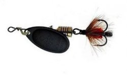 Блесна вращ. MEPPS Aglia Mouche №0 красная муха цв.черный(Франция)