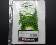 Заготовка хвоста TEXTREME Pike Tail Vinyl Large цв.06 fluo yellow/black dots/silver glitter 10шт.(Ит