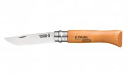 Нож OPINEL №8 VRN Carbon Tradition(карбоновая сталь, рукоять бук, лезвие 8,5см)(Франция)