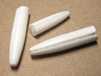 Заготовка для поппера METZ Popper Bodies Saltwater 2/0 цв.white 10шт.(США)